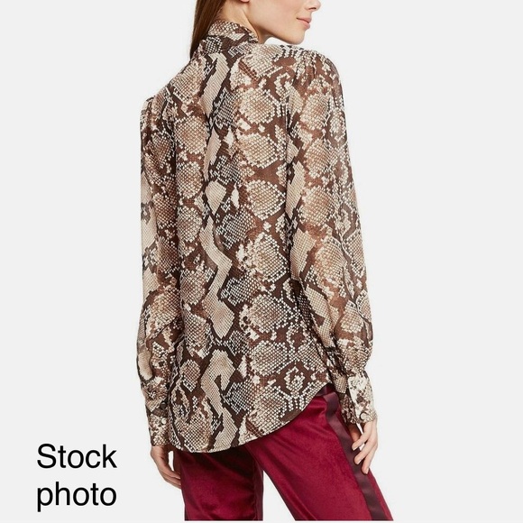 ***RARE*** BNWT ALTUZARRA X TARGET SNAKE PRINT BLOUSE WITH WRAP SCARF - Picture 3 of 13